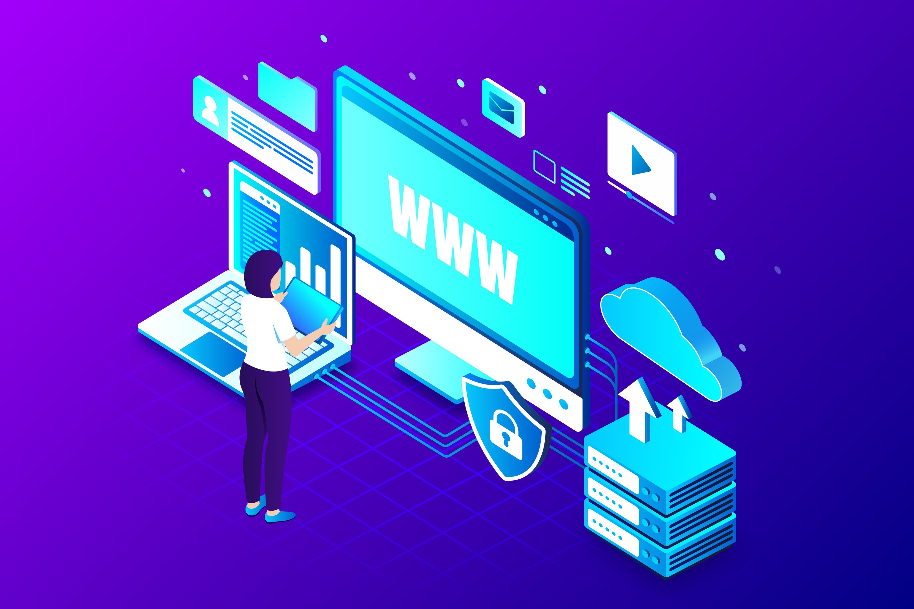 خدمة استضافة المواقع
